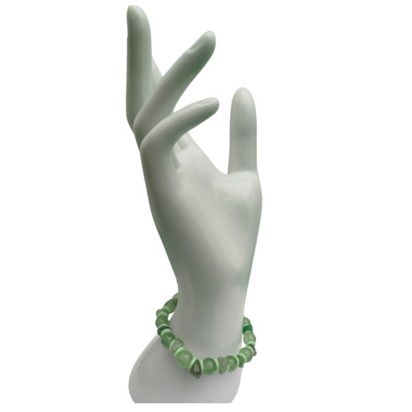 Handmade Green Chalcedony & Bead Bracelet - Harmony & Balance