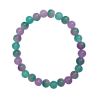 Handmade Lilac & Aquamarine Bead Bracelet - Gentle Serenity & Grace