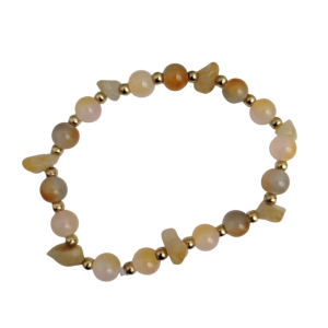 Handmade Quartz Stone & Bead Bracelet - Healing & Timeless Elegance