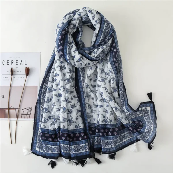 Classical Print Lady Scarf - Image 13