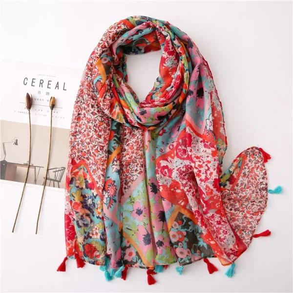 Classical Print Lady Scarf - Image 4