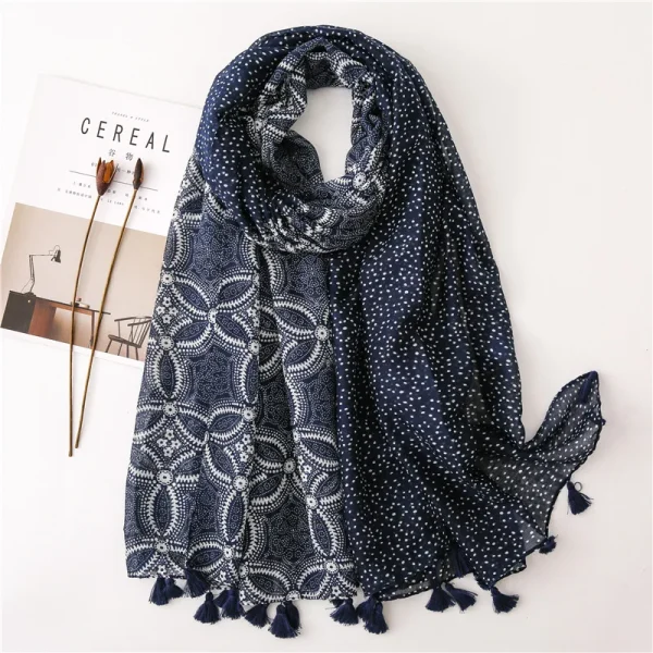 Classical Print Lady Scarf - Image 11