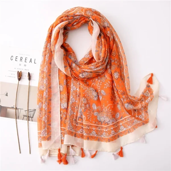 Classical Print Lady Scarf - Image 9
