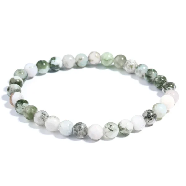Depression Healing Crystal Stone Bracelet - Dendritic Agate - Image 7