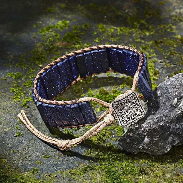 Bohemian 7 Chakra Stone Bracelet - Emperor Stone - Image 5