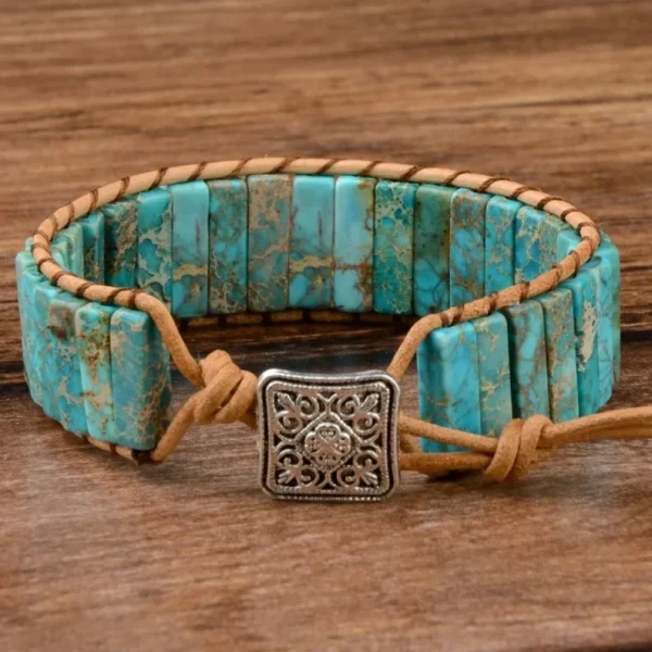 Bohemian 7 Chakra Stone Bracelet - Emperor Stone - Image 8