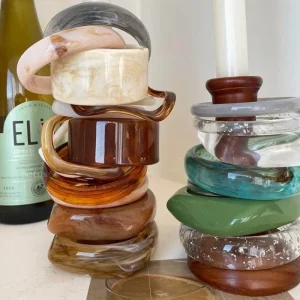 Irregular Acrylic Acetate Bracelets