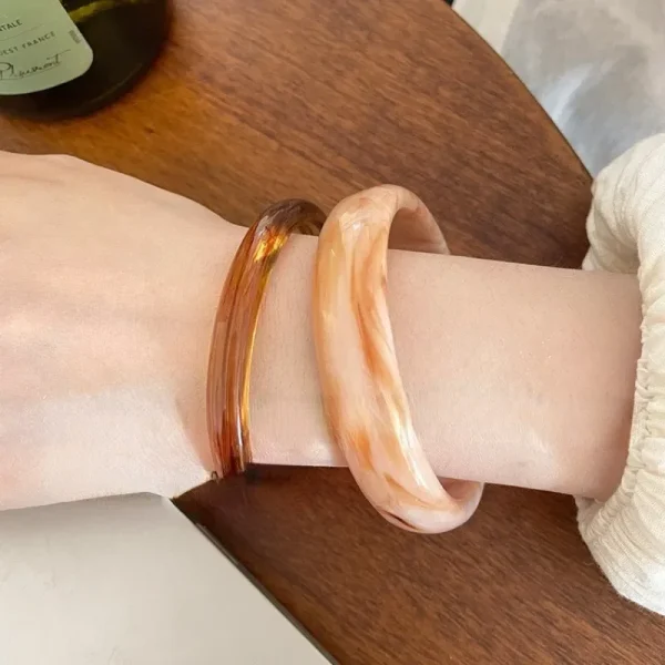 Irregular Acrylic Acetate Bracelets - Image 4