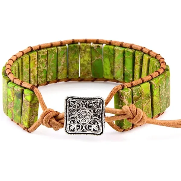Bohemian 7 Chakra Stone Bracelet - Emperor Stone - Image 9