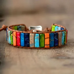 Bohemian 7 Chakra Stone Bracelet - Emperor Stone