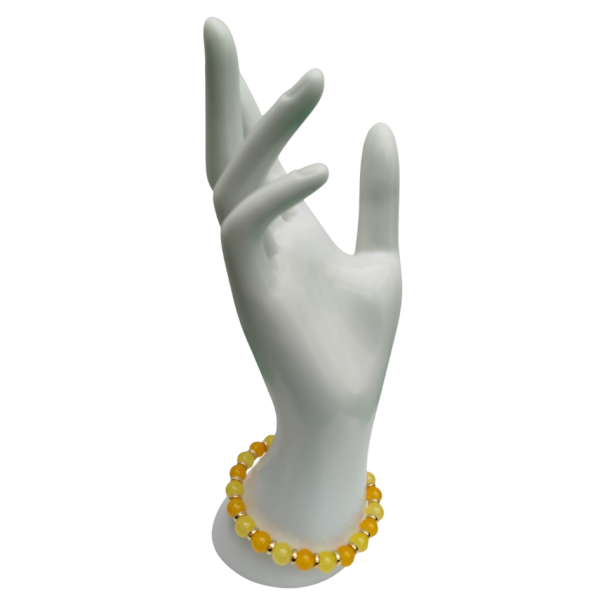 Handmade Yellow Bead Bracelet – Sunshine Energy & Cheerful Style