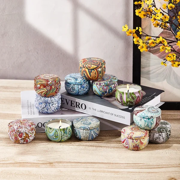 Scented Aromatherapy Candles Gift Set - 12 Pieces - Image 6