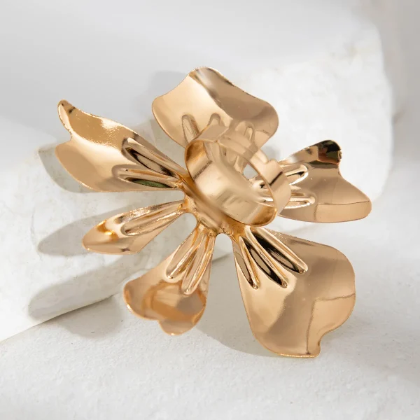 Bohemian White Flower Starfish Rings - Image 13
