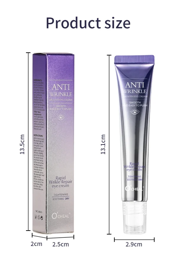 O'CHEAL Anti Wrinkle & Anti Dark Circle Eye Cream with Roller Massager - Image 8
