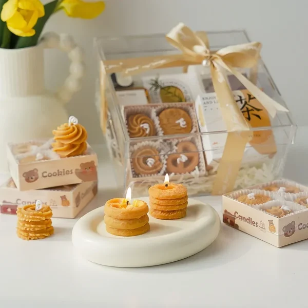 Cookies Scented Aromatherapy Candles - 4pcs Set - Image 2