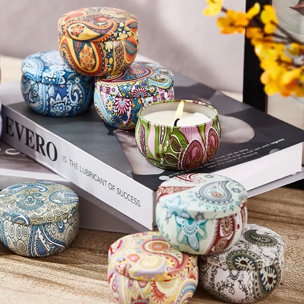 Scented Aromatherapy Candles Gift Set - 12 Pieces