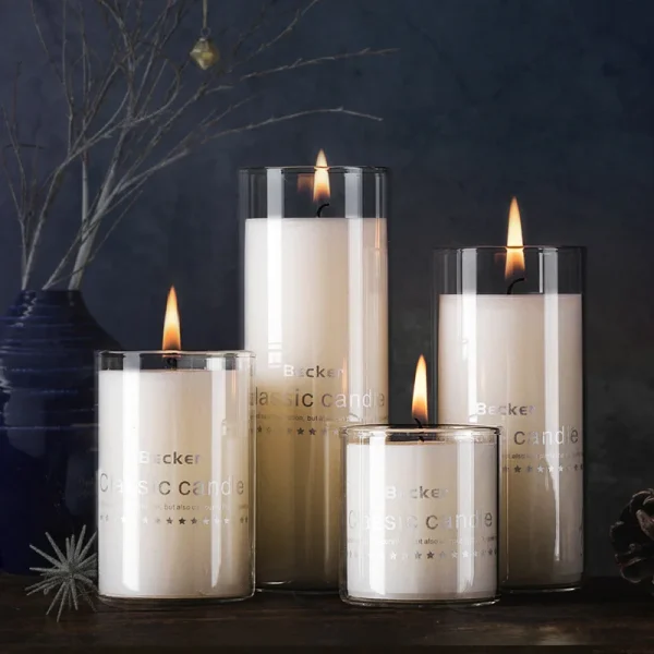 Elegant Glass Jar Candle Holder - Image 3