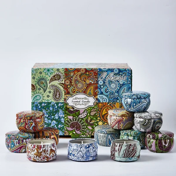 Scented Aromatherapy Candles Gift Set - 12 Pieces - Image 2