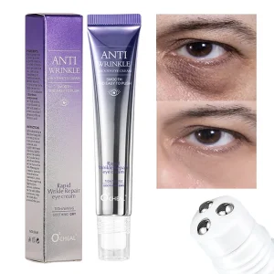 O'CHEAL Anti Wrinkle & Anti Dark Circle Eye Cream with Roller Massager