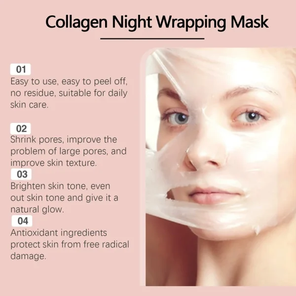 Collagen Overnight Wrapping Peel Off Facial Mask - Image 4