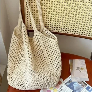 Leisure Large Capacity Cotton Woven Tote Bag