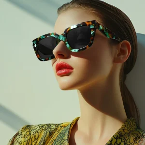 BLUEMOKY Square Polarized Sunglasses for Women – UV400 Designer Shades