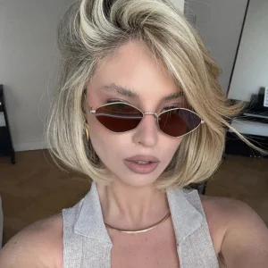 Polygon Sunglasses for Women – Designer Metal UV400 Shades