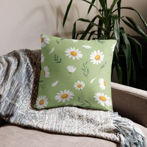 Daisy Pillow Case - Sage Green