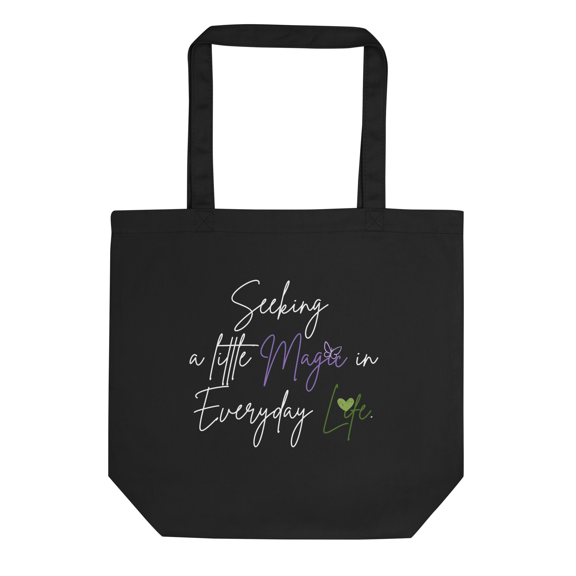 Black Eco Tote Bag - Whimsy Mimzy Branding | Whimsy Mimzy - Image 3