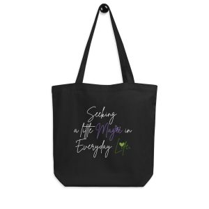 Black Eco Tote Bag - Whimsy Mimzy Branding | Whimsy Mimzy