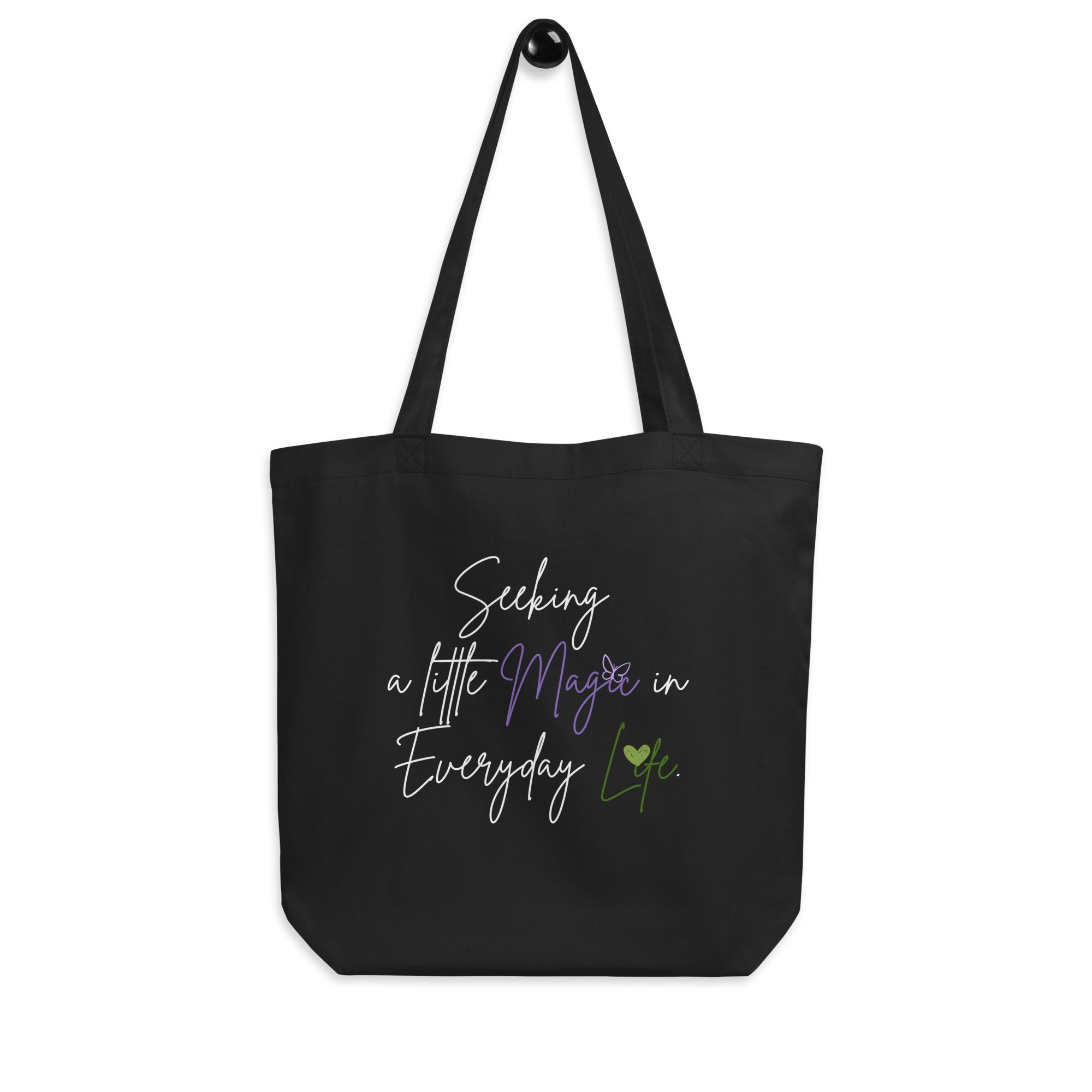 Black Eco Tote Bag - Whimsy Mimzy Branding | Whimsy Mimzy