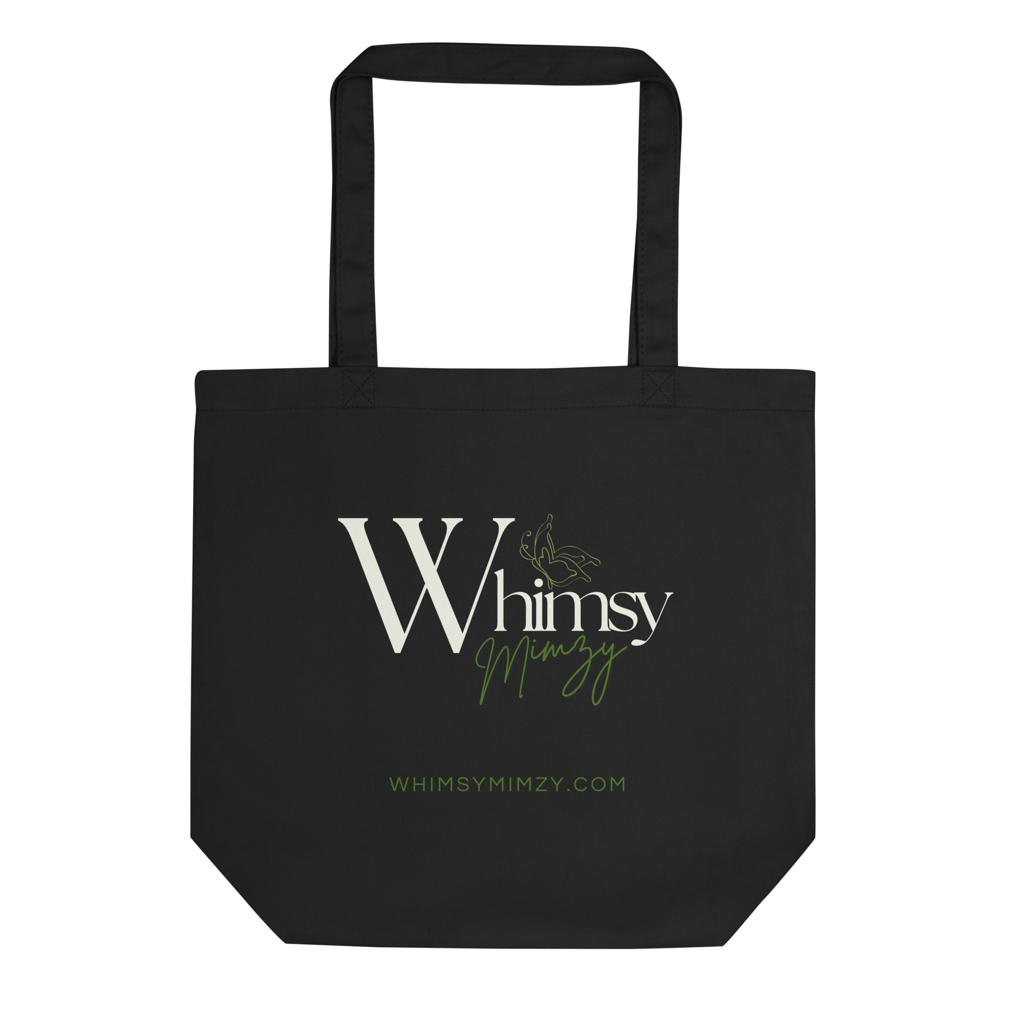 Black Eco Tote Bag - Whimsy Mimzy Branding | Whimsy Mimzy - Image 2