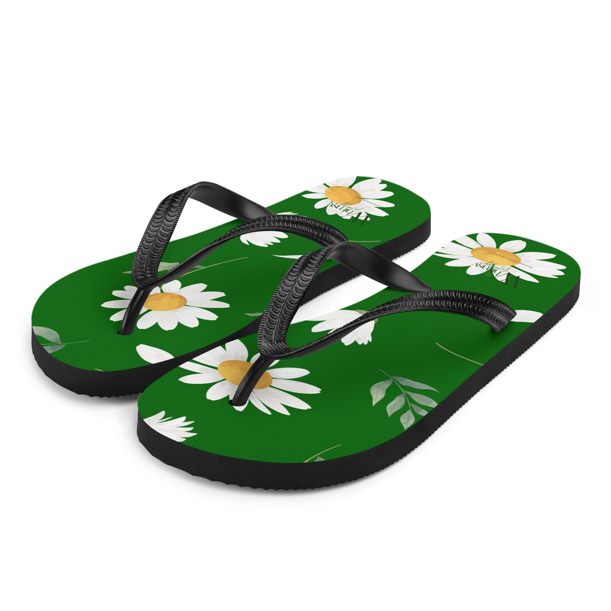 Flip-Flops - Green Daisy Love - Image 6