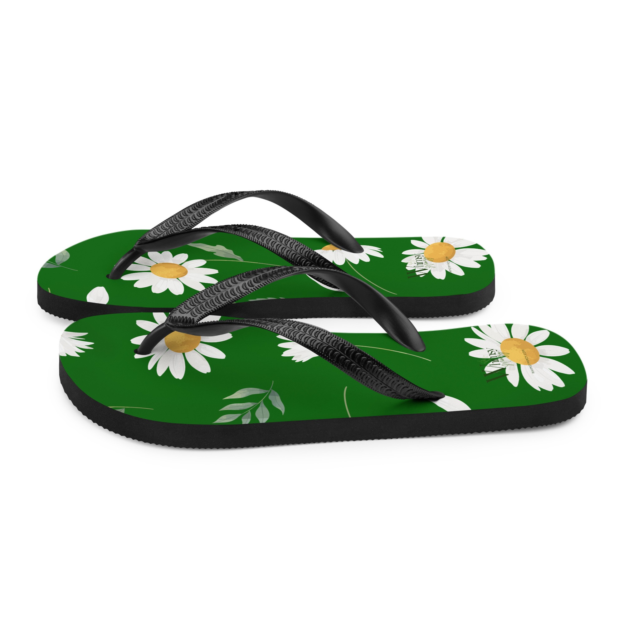 Flip-Flops - Green Daisy Love - Image 4