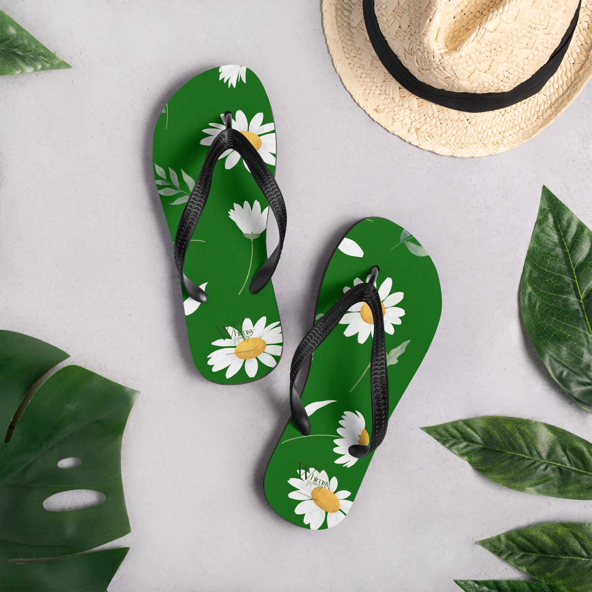 Flip-Flops - Green Daisy Love - Image 9