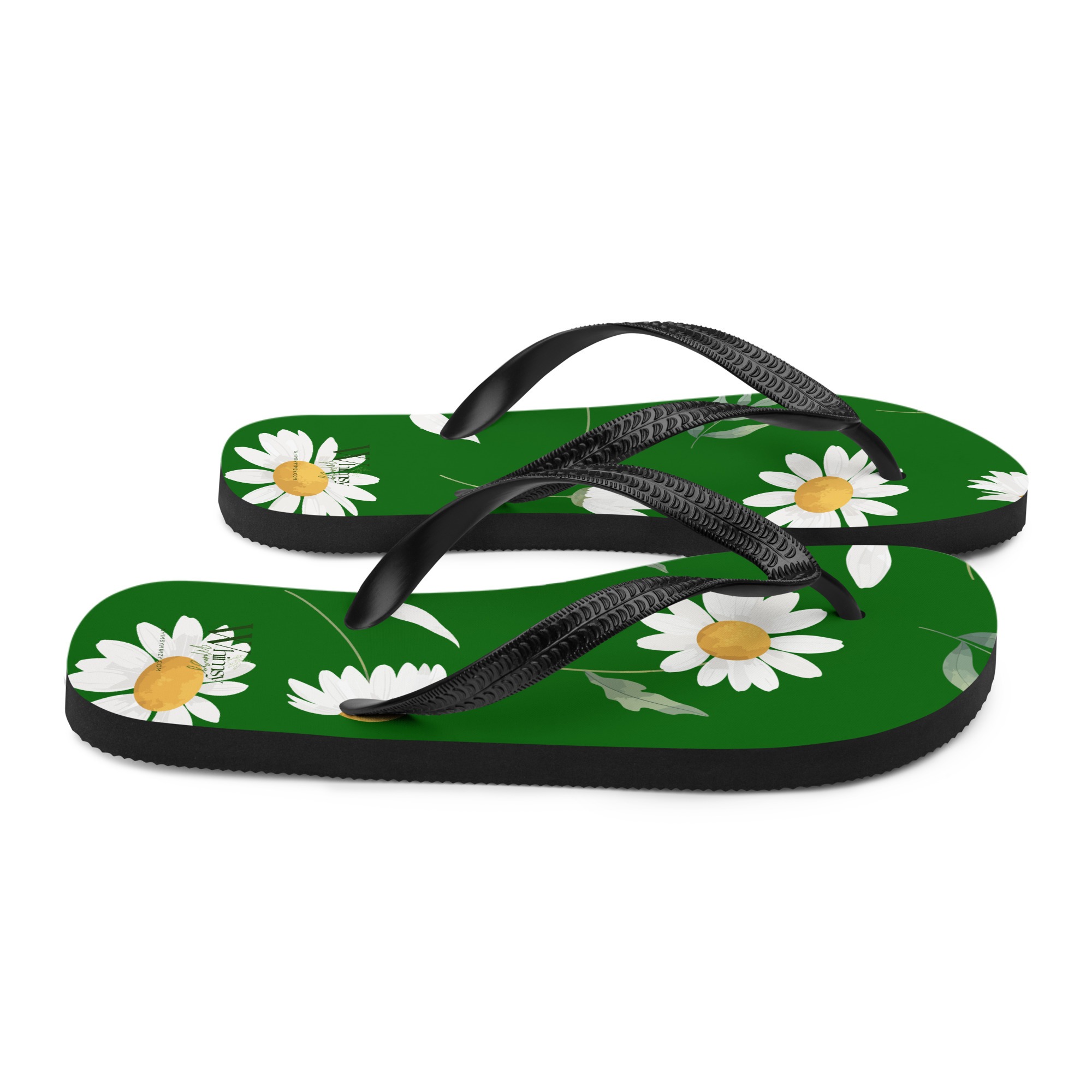 Flip-Flops - Green Daisy Love - Image 5