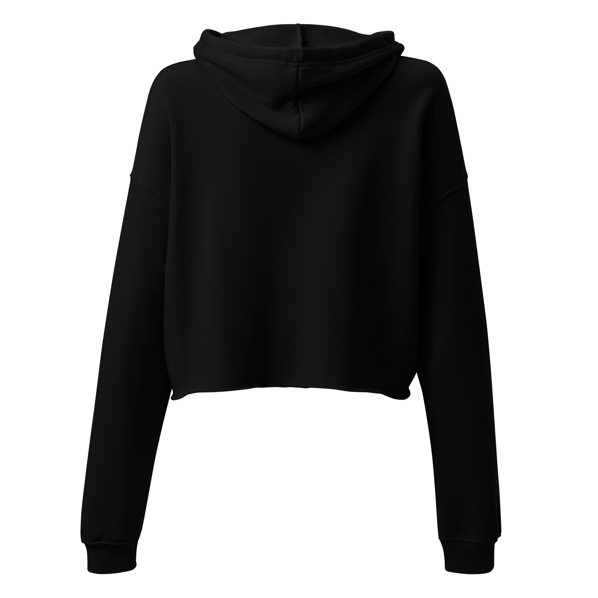 Black Crop Hoodie - Introverting in style | Whimsy Mimzy - Image 2
