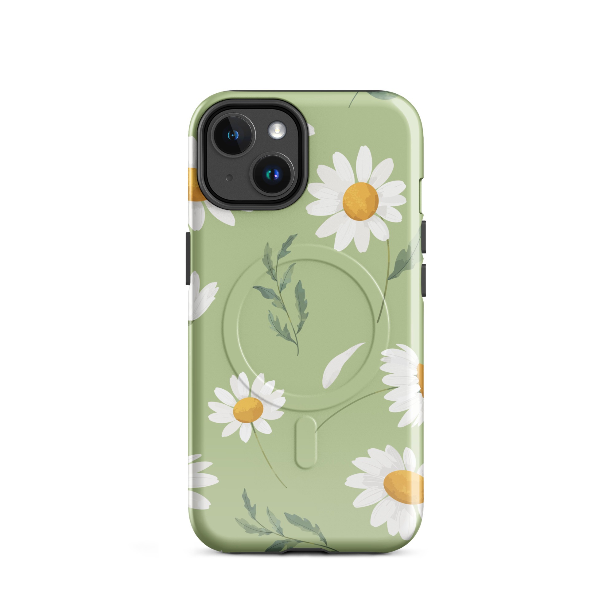 MagSafe® Tough iPhone Case – Daisy Sage | Floral Protective Cover