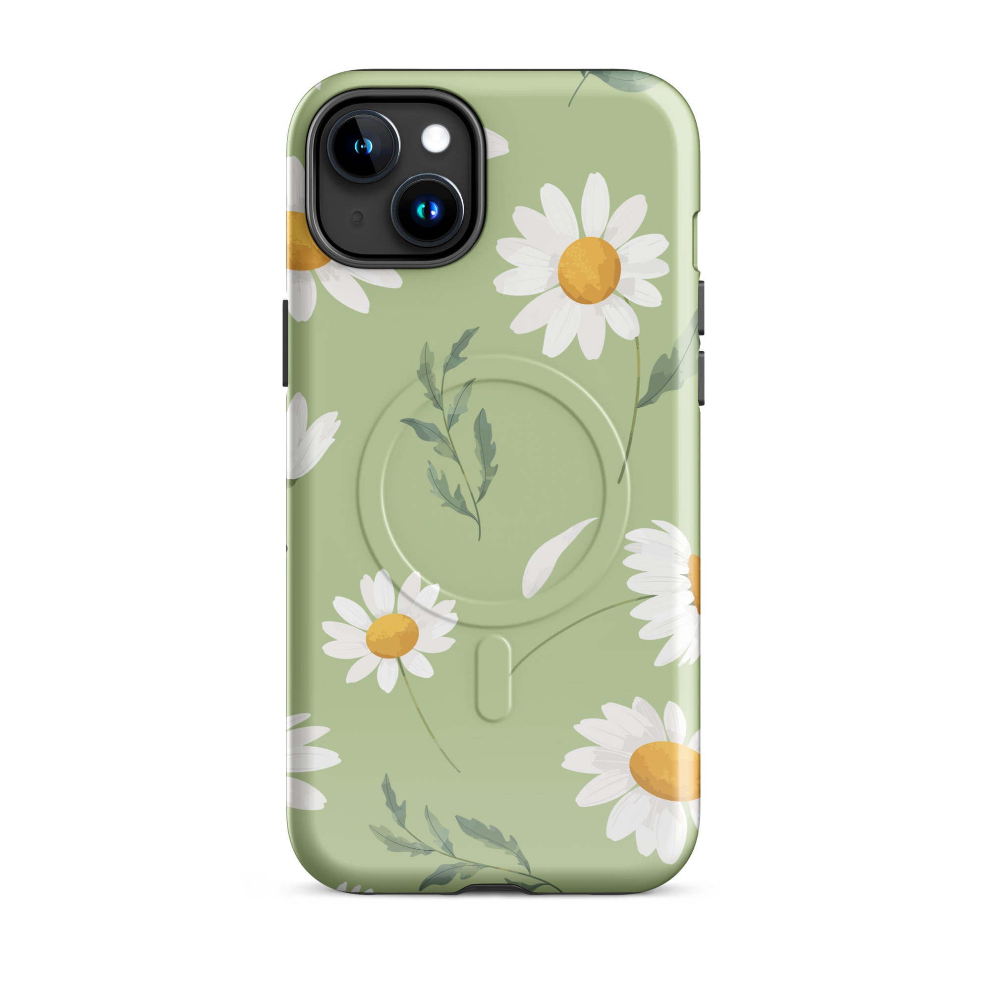MagSafe® Tough iPhone Case – Daisy Sage | Floral Protective Cover - Image 11