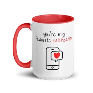 Mug with Color Inside (Favourite Notification) - Valentine's Day Special