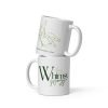 White Glossy Mug – Butterfly | Whimsy Mimzy Branded